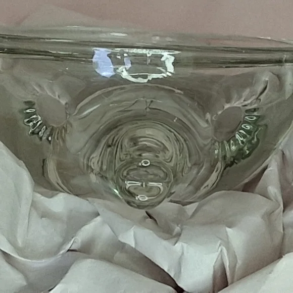 Anchor Hocking Clear Glass Blow Puffer Fish Trinket Jar Glass Box Nautical Beach - Picture 6 of 10